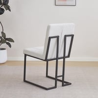 طقم طاولة سفرة مستطيلة سطح خشب هندسي بيج مع 6 كراس...