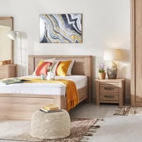 كومودينو خشب بيج بدرجين من أوليفوس