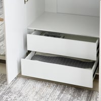 دولاب ملابس كارتر 6 أبواب بلمعان عالي مع درجين ومر...