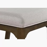 طقم طاولة سفرة خشب 6 كراسي و مقعد بنش قماش و حشو ا...