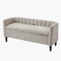 مقعد بنش قماش بمساحة تخزين من إلفيا