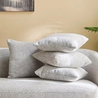 كنبة بيانكا 3 مقاعد مع 3 وسائد قماش بوكلية لون رما...