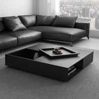 طاولة قهوة تارمون خشبية بتصميم هندسي عملي