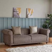 كنبة قماش 3 مقاعد مع وسادتين من جرانا بتصميم فخم و...