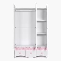 خزانة ملابس 3 أبواب مع 3 أدراج من كالڤينزا