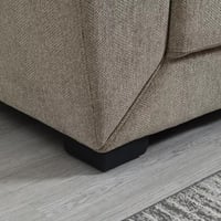 كنبة أوراليا مقعد بمساند ذراعين قماش لون بيج داكن...