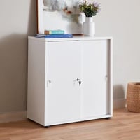 خزانة ملفات بباب انزلاقي من لشبونة لون ابيض