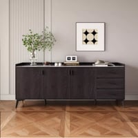 وحدة تخزين 3 أبواب و3 أدراج وسطح من الحجر الملبد م...