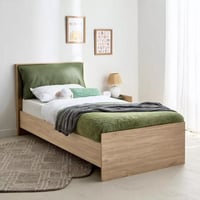 سرير فردي ذكي بلوح رأسي منجد من زازولينا- 90x200 س...