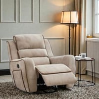 كرسي استرخاء لافينيا هزاز ودوار قابل للطي - بني