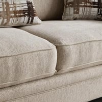 كنبة أورفيلّا 3 مقاعد مع 3 سائد قماش لون بيج بارجل...