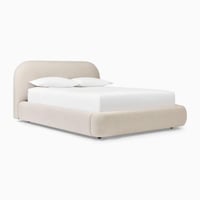 سرير كاميليا منجد بقماش شانيل بيج فاخر