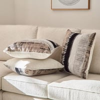 كنبة ركنية يسار قماشية 4 مقاعد مع 3 وسائد من فيجاس