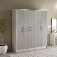 دولاب ملابس ليفربول خشب ب 5 أبواب مقاس 207x55x191...