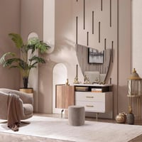 طقم غرفة نوم كينج 6 قطع منجدة بمساحة تخزين هيدرولي...