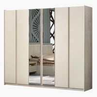 دولاب ملابس زيتا 6 أبواب مع 2 مرايا بتصميم أنيق مق...