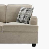 كنبة قماش مقعدين مع وسادتين لون بيج من إن إكس تي ك...