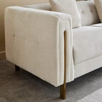 كنبة قماشية 3 مقاعد مع وسادتين إن إكس تي من هاكس