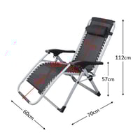 كرسي للحديقة والرحلات بمسند للرأس قابل للطي لون اس...
