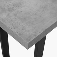 طاولة كونسول رافيونا سطح خشبي لون رمادي بارجل معدن...