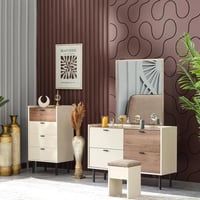 طقم غرفة نوم كينج 6 قطع من لوسيا - 180x200 سم