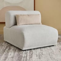 كرسي ميريلّا قماش لون كريمي دون مساند ذراعين مسند...