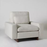 كنبة مفردة نيرولا قماش بمساند ذراعين مع وسادة للخص...