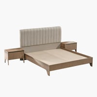 طقم غرفة نوم كينج 6 قطع من جينوفا - 180x200 سم