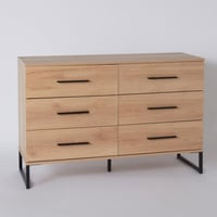 طاولة تزيين رئيسية دون مرآة - 6 أدراج - آربيان