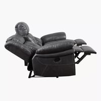 كنبة استرخاء أوريا قماشيّة شبه جلد 3 مقاعد قابل لل...