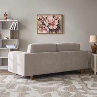 طقم كنب نيرفونا كنبة 3 مقاعد و كنبة مقعدين لون رما...