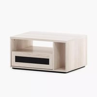 طاولة قهوة أرينڤا خشب هندسي درج و رف للتخزين لون ك...