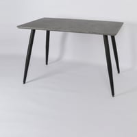 طالوة طعام ميلاو بسطح رمادي خرساني وأرجل معدنية أن...