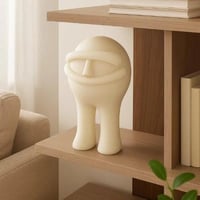 مجسم ديكوري ريزين بلون بيج ولمسة فنية مميزة مقاس 1...