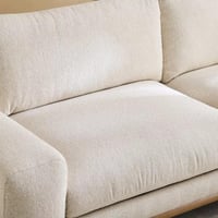 كنبة إلوريا 4 مقاعد مع 4 وسائد قماش لون بيج بارجل...