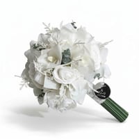 مسكة عروس صناعي فاخرة بورد سمبيديوم وروز – ثبات وج...