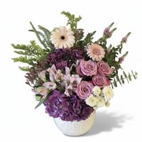 فازة ورد طبيعي فاخرة – هيدرنجا مع روز وجربيرا هولن...