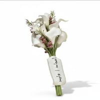 مسكة عروس ورد صناعي شبه طبيعي بتصميم فاخر من ورد ا...