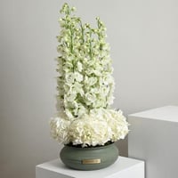 فازة ورد توليب طبيعي فاخر