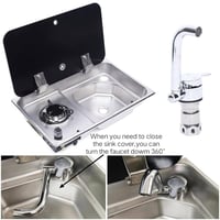 صنبور قابل للطي خطين حار/بارد