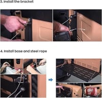 طاولة باب خلفي - طاولة جانبية حديد