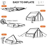 خيمة كبيرة قابلة للنفخ 2*3