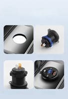 منفذ شاحن مع قارئ