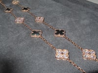 عقد فينتاج ألامبرا عرق اللؤلؤ الحجري