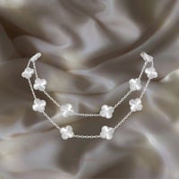 عقد فينتاج ألامبرا الطويل | Silver