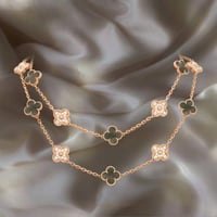 عقد فينتاج ألامبرا عرق اللؤلؤ الحجري