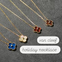 holiday necklace van cleef