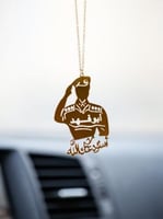 تعليقه سياره عود رسم الشرطي