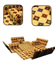 طقم جلسة أرضية للرحلات والتخييم قابلة للطي - أحمر...