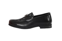 حذاء Louis Vuitton Loafer رجالي أسود جلد وقماش Mon...